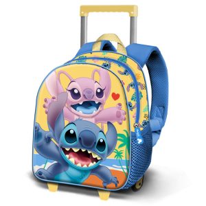 MOCHILA 3D CON RUEDAS PEQUE?A LILO Y STITCH OCEAN