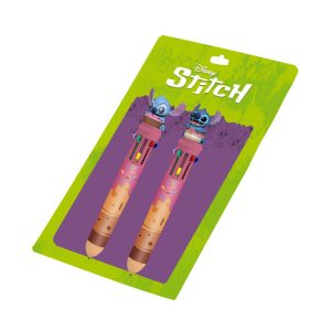 SET 2 BOLIGRAFOS DE 10 COLORES LILO Y STITCH
