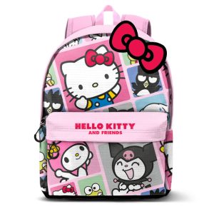 MOCHILA CON BOLSILLO FRONTAL KITTY PANELS
