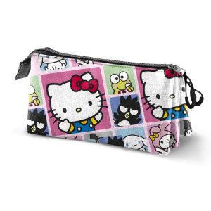 PORTATODO TRIPLE HELLO KITTY PANELS