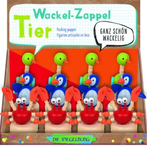 EXPOSITOR 12 ANIMALES BAILARINES MADERA WONDERFUL PRESENTS