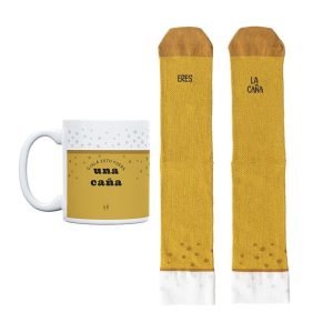 KIT TAZA + CALCETINES ERES LA CA?A TALLA 36-41