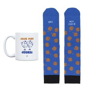 KIT TAZA + CALCETINES ERES MUY COOKIE TALLA 36-41