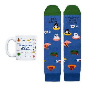 KIT TAZA + CALCETINES TIERRA TRAGAME TALLA 42-46