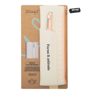 SET DE ESCRITURA BEIGE - FOCUS & ATTITUDE