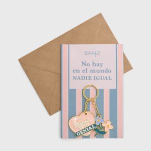 POSTAL CON LLAVERO - NO HAY EN EL MUNDO NADIE IGUAL