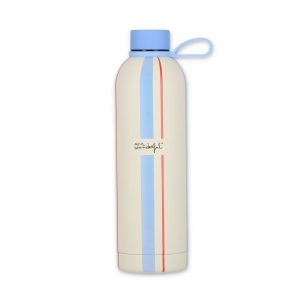 BOTELLA TERMICA RAYAS AZULES Y BEIGE - WALKING ON SUNSHINE
