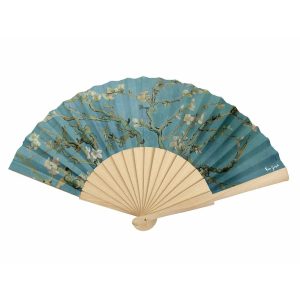 ABANICO ESTAMPADO LOS ALMENDROS VAN GOGH