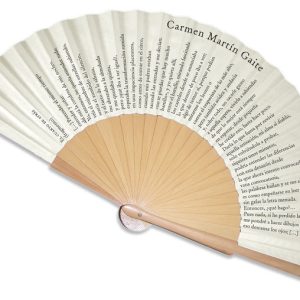 ABANICO CARMEN MARTIN GAITE BLANCO