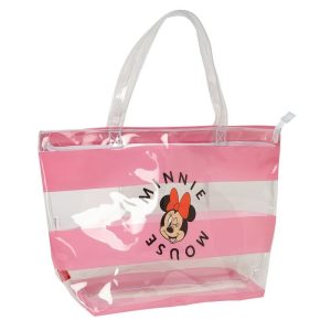 BOLSO DE PLAYA TRANSPARENTE MINNIE MOUSE BEACH
