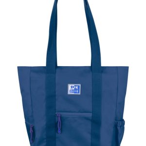 BOLSO TOTE BAG OXFORD B-TRENDY 10 SECCIONES 34X31X12 AZUL M