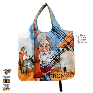 BOLSA PLEGABLE QUIJOTE 42X50 CM POLIESTER