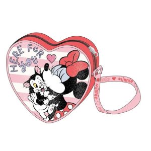 BOLSITO BANDOLERA INFANTIL CORAZON MINNIE