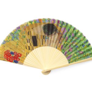 ABANICO GUSTAV KLIMT EL BESO