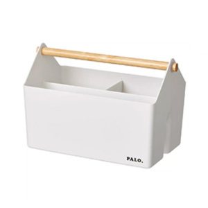 ORGANIZADOR ESCRITORIO CON ASA LITEM PALO BASKET MARFIL