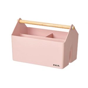 ORGANIZADOR ESCRITORIO CON ASA LITEM PALO BASKET ROSA