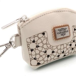 MONEDERO PIEL CREMALLERA Y MOSQUETON COLGAR LASER 11X7,5 CA