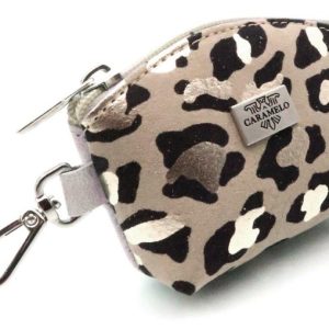 MONEDERO PIEL CIERRE CREMALLERA Y MOSQUETON COLGAR 11X7,5 L