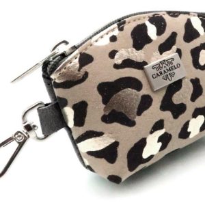 MONEDERO PIEL CIERRE CREMALLERA Y MOSQUETON COLGAR 11X7,5 L