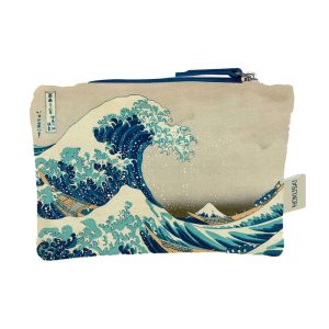 MONEDERO DE TELA CON CREMALLERA LA GRAN OLA HOKUSAI