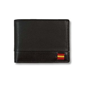 CARTERA TARJETERO Y BILLETERO HOMBRE KRONOS NEGRO