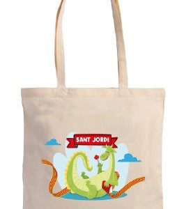 BOLSA DE TELA CON ASAS SANT JORDI