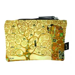 MONEDERO TELA CON CREMALLERA ARBOL DE LA VIDA KLIMT