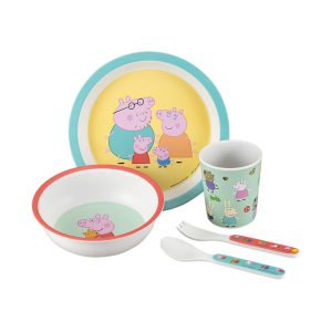 SET VAJILLA 5 PIEZAS PEPPA PIG