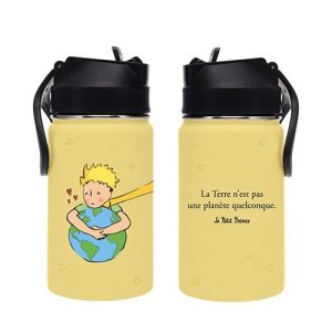 BOTELLA ALUMINIO INFANTIL PAJITA 350ML EL PRINCIPITO RESPEC