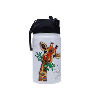 BOTELLA JIRAFA CON PAJITA 350ML KOOK INFANTIL