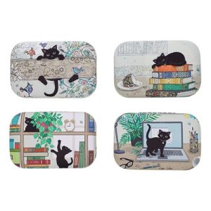 EXP, 16 UDS MINI CAJITA BUG ART GATOS CON LIBROS