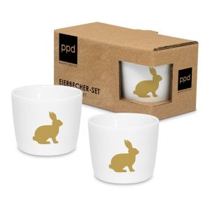 SET DE 2 HUEVERAS PURE EASTER GOLD