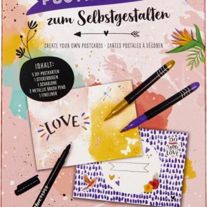 SET DECORA TUS POSTALES I LOVE PAPER