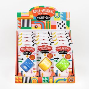 EXPOSITOR 12 DADO LUMINOSO 4CM SURTIDOS