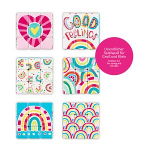 EXPOSITOR 8 CUBO MAGICO RUBIK BUENOS SENTIMIENTOS 5,7CM