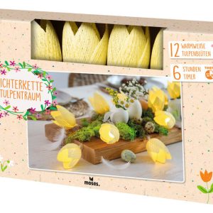 GUIRNALDA DE TULIPANES CON LUZ