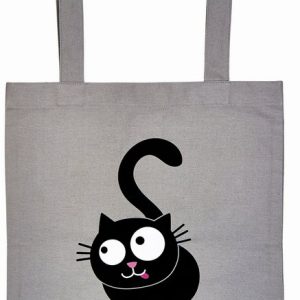 BOLSA DE TELA DE LA COMPRA ED EL GATO GRIS