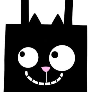 BOLSA DE TELA DE LA COMPRA CARA GATOS