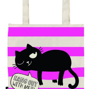 BOLSA DE TELA DE LA COMPRA HANG OUT ED THE CAT