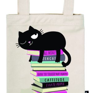BOLSA DE TELA DE LIBROS ED THE CAT WITH BOOKS