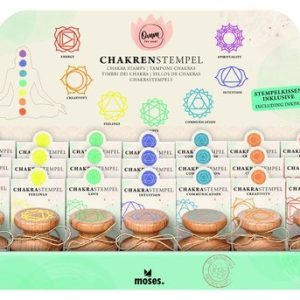EXPOSITOR 21 SELLOS DE CHAKRA OMM