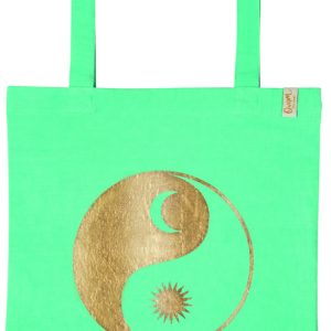 BOLSA DE TELA DE LA COMPRA ALGODON ORGANICO YIN YANG