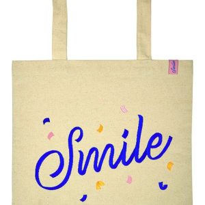 BOLSA TELA DE LA COMPRA ALGODON ORGANICO SMILE