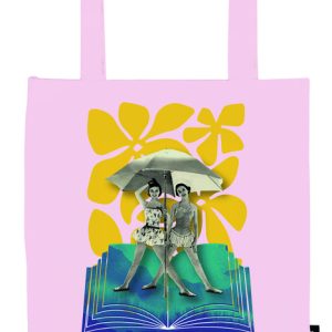 BOLSA DE TELA DE LA COMPRA BEACH AND BOOKS