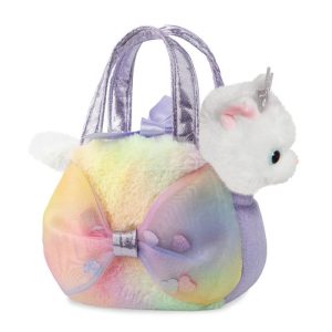 BOLSO LAZO CON PELUCHE GATO PRINCESA 21CM