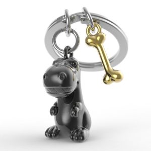 LLAVERO METALMORPHOSE ANIMAL COLLECTION DINO WITH BONE CHAR