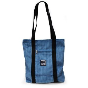 TOTEBAG AZUL CERCETA CON ASA BANDOLERA 68X35X9CM SILKY TOUC