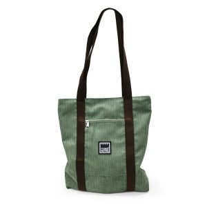 TOTEBAG VERDE CON ASA BANDOLERA 68X35X9 CM SILKY TOUCH
