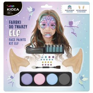 SET DE PINTURAS FACIALES CON OREJAS DE ELFO KIDEA