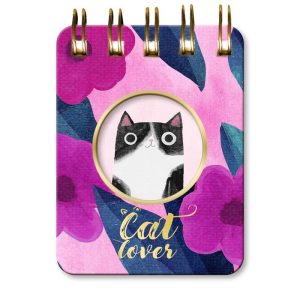 MINI BLOCK CON ESPIRAL PLANET CAT ROSA